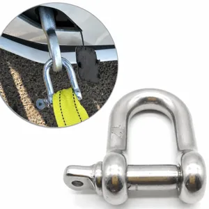 Universele sleepsluiting zware metalen D-ring voor voertuigredding en slepen auto