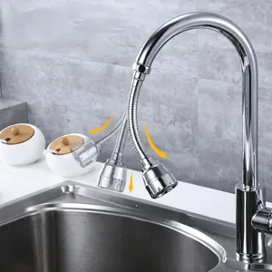 Keuken kraan verlenger universele spatwaterdichte sproeier met flexibele slang 360 graden.