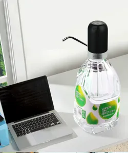 Electric water pump for bottled water, portable USB rechargeable dispenser for pure drinking water.
