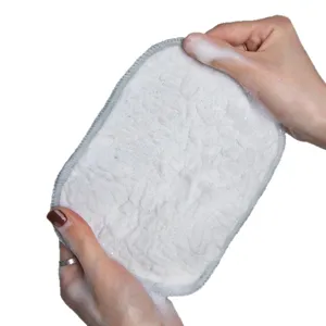 Thick silver wire dishwashing cloth kitchen non-stick oil cleaning rag double layer sponge