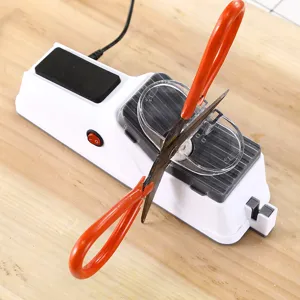 Electric automatic knife sharpener household scissor sharpening tool plug-in whetstone for kitchen knives.