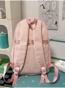 Rosa Schüler Schulrucksack große Kapazität süße lässige Schultasche für Teenager Mädchen