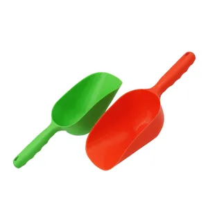 Plastic pet food scoop set, thickened double color dog food shovel for feeding supplies.