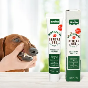 Pet Toothpaste For Dogs And Cats Oral Care Cleaning Gel Beef And Vanilla Flavor Fresh Breath Pet Dental Care Supply