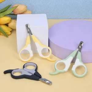 Tagliaunghie per Animali Domestici in Acciaio Inossidabile con Manico Antiscivolo Strumento Sicuro per la Cura degli Artigli per Gatti e Cani di Piccola Taglia