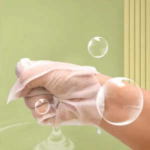 Disposable pet cleaning gloves for dogs and cats, waterless bath wipes, convenient pet care tools.