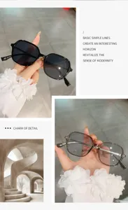 Vue detaillee de la monture de lunettes carree tendance avec un design tres epure.
