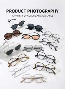 Nouvelle collection de lunettes et de soleil carrées élégantes de diverses couleurs pour la mode.