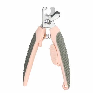 Coupe-ongles ergonomique en acier inoxydable pour animaux de compagnie chats chiens.