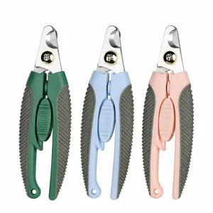Coupe-ongles professionnel pour chiens et chats avec lames en acier et poignée ergonomique.