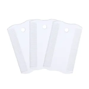 Professional double-sided pet flea comb plastic lice removal comb for cats and dogs grooming.