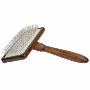 Wooden Pet Slicker Brush with Cushion Pins for Cat Dog Grooming and Deshedding Main View