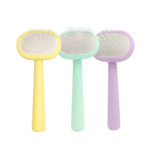 Cepillo de aseo para mascotas gatos y perros, mini cepillo de eliminación de pelo en colores.