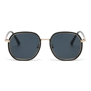 Modische Damen Sonnenbrille quadratischer Rahmen UV Schutz Outdoor stylische Trend Brille