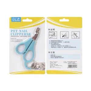 Professional pet nail clipper for cats and dogs, safe grooming tool with ergonomic handle.
