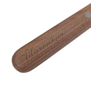 Professionelles Trimmmesser für Hunde mit Holzgriff zur Fellpflege von Terriern und Schnauzern.