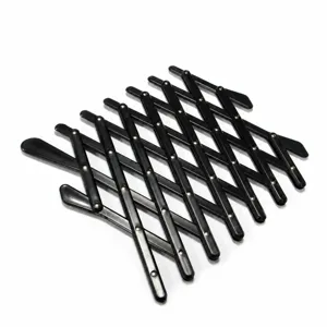 Black telescopic pet fence safety gate expanding mesh barrier for car window dog supply