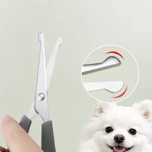Tijeras profesionales de aseo para mascotas con puntas redondas de seguridad para perros.