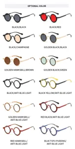 Klassische runde Brille in vielen Farben, modischer Retro-Stil fur den taglichen Gebrauch.