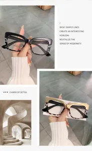 Chic cat-eye optical frames with leopard print, stylish blue light glasses for street fashion.