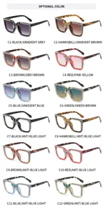 Fashion large frame rhinestone sunglasses with butterfly accent, multiple colors.