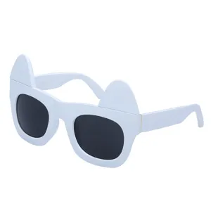 White cat ear sunglasses for women fashion cute animal ears sun glasses summer beach eyewear