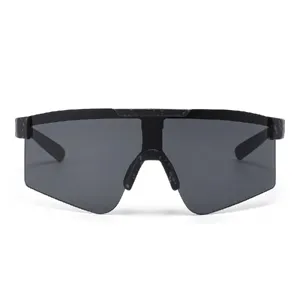 Kids one-piece shield sunglasses, cool sports cycling windproof sun protection eyewear.
