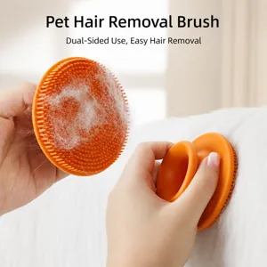 Pet Bath Brush Silicone Massage Brush For Dogs Cats Soft Bristles Pet Grooming Tool Cleaning Brush Pet Bathing Supplies