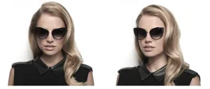 Stylish fashion cat-eye sunglasses with gradient lenses and sleek metal frames for women daily wear.