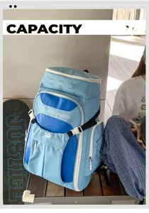 Geräumiger Rucksack im Color-Block-Design für Basketball, Fitness und Outdoor-Reisen.