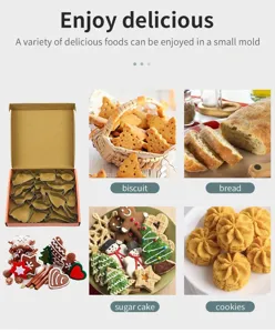 Stainless steel cookie molds set for DIY baking, perfect for making lovely pastries and cookies.