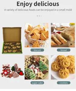 Set di tagliabiscotti in acciaio inossidabile 12 pezzi stampo da forno per dolci