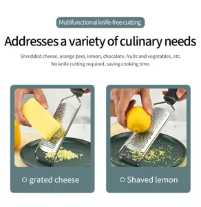 Stainless steel cheese grater lemon zester kitchen tool for chocolate and vegetables