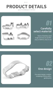Set d'emporte-pieces biscuit inox serie transport outil patisserie moule gateau DIY