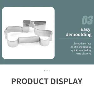 Stainless steel military truck cookie cutter detail view, perfect for DIY baking and pastries.