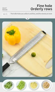 Edelstahl Feinreibe für Käse, Schokolade und Zitronenschale beim täglichen Kochen und Backen.