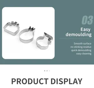 Stainless steel Hanukkah cookie cutters detail display, easy demoulding and cleaning.