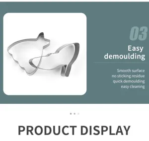 Stainless steel cookie cutter detail view, smooth surface for easy demoulding and quick cleaning.