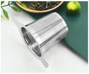 Infuseur a the en acier inoxydable filtre a the a oreilles carrees pour tasse pot outil