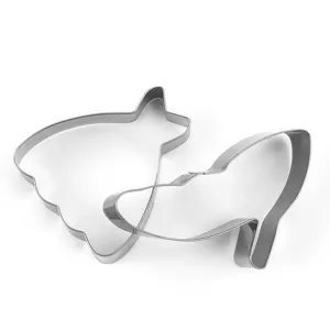 Stainless steel Valentine cookie cutters set, arrow and shoe shapes for baking DIY.