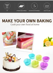 Silicone heart shaped baking molds and cake decorating tools set for kitchen and home baking use.