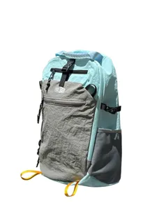 Korean style stylish color-block nylon backpack for outdoor travel hiking and commute