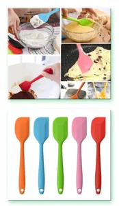 Spatule de cuisson en silicone résistante à la chaleur pour mélanger les gâteaux et pâtisseries