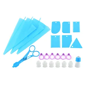 Cake decorating piping bag and nozzle set baking tools for DIY dessert making accessories