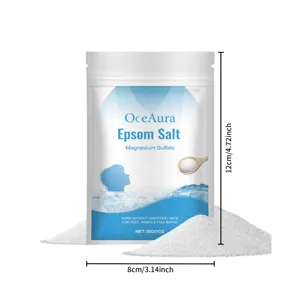 OceAura αλάτι Epsom θειικό μαγνήσιο 30g για μπάνιο ποδιών σώματος χαλάρωση και φροντίδα spa