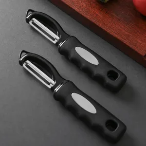 Roestvrijstalen groenteschiller keuken fruit schil gereedschap ergonomische handgreep 2st