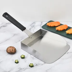 Stainless Steel French Fry Shovel Food Transfer Scoop Popcorn Nut and Flour Shovel