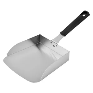 Stainless steel french fry scoop food shovel for popcorn nuts kitchen commercial tool