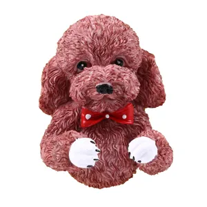 Cute cartoon dog resin plug hook wall mount sticky holder for home power cable storage.