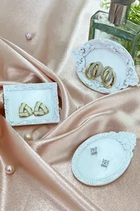 European resin jewelry display stand vintage earring tray photo props photo display.